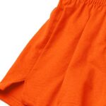Soffe Girls’ Authentic Cheer Short, Orange, Small (3-Pack)