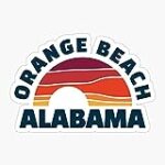 Sunset Alabama Beach Vintage Al Orange Sticker Decal Vinyl – Peel and Stick to Any Smooth Surface