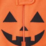 The Children’s Place Baby and Toddler, Halloween Pajamas, Cotton, Pumpkin One Piece, 9-12 Months