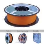 ZIRO Matte PLA Filament 1.75mm,1KG 3D Printer Filament,High Toughness PLA,Dimensional Accuracy +/- 0.03mm,Matte PLA Orange