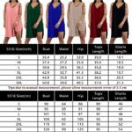 Difanlv Plus Size 2 Piece Outfits for Women Sleeveless Tunic Tops and Bodycon Biker Shorts Sets Tracksuits Orange,XX-Large