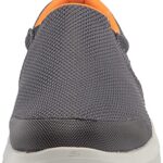 Skechers Men’s GO Walk Evolution Ultra-Impeccable Sneaker, Charcoal/Orange, 16 X-Wide