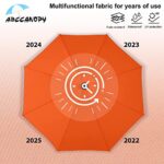 ABCCANOPY Durable Patio Umbrellas 7.5′ Orange