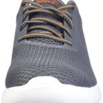 Skechers Men’s Go Walk Max-54601 Sneaker, Charcoal/Orange, 16