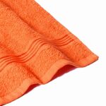 BELIZZI HOME Ultra Soft Cotton Washcloths, Contains 12 Piece Face Cloths 12×12 inch, Ideal for Everyday use Face Towels, Compact & Lightweight Multi Purpose Washcloths – Orange