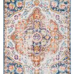 Rugshop Vintage Distressed Bohemian Area Rug 7’10” x 10′ Multi