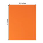 20 Sheets Colored Thick Paper Cardstock Blank for DIY Crafts Cards Making, Halloween, Thanksgiving (Dark Orange, 8.5 x 11 inches)
