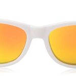 NCAA Tennessee Volunteers TENN-2 White Front Temple, Orange Lens Sunglasses, One Size, White