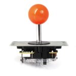 SANWA JLF-TP-8YT Original Joystick Orange – for Arcade Jamma Game 4 & 8 Way Adjustable, Compatible with Catz Mad SF4 Tournament Joystick (Orange Ball Top) S@NWA