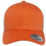 Yupoong YP Classics Retro Trucker Cap, Rustic Orange/Khaki, OSFA