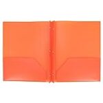 Plastic Folder with Prongs 2 Pocket – (Orange)