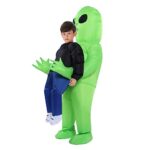 TOLOCO Inflatable Costume for Kid, Inflatable Alien Costume Kids, Alien Holding Person Costume, Halloween Blow up Costume