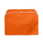 JOAIFO Orange Toaster Dust Cover Washable Polyester 4 Slice Toaster,Kitchen Small Appliance Covers, Toaster Cover Fit for Most Standard 4 Slice Toasters