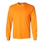 Fit In Basic Safety High Visibility Long Sleeve Construction Work Shirts Pack for Men (Safety Orange (3pk), X-Large)