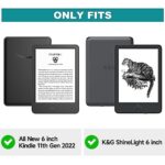 Ayotu Case for All-New Kindle 2022 Release, with Auto Sleep/Wake, Slim Lightweight Durable Cover, ONLY Fit 6 inch Basic Kindle 11th Generation 2022 Release, Orange