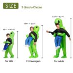 ZIZWO Inflatable Alien Costume Kids/Teens, Alien Blow Up Costume Funny Alien Halloween Inflatable Costumes for Kids Boys (Alien-Teens)