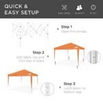 Best Choice Products 10x10ft Pop Up Canopy Outdoor Portable Folding Instant Lightweight Gazebo Shade Tent w/Adjustable Height, Wind Vent, Carrying Bag – Orange