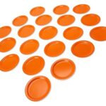 Amscan Orange Peel Round Paper Plates – 8.5′, 50 Ct