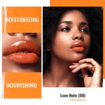 Oulac Orange Lipstick – Moisturizing Lip Stick Glossy Tinted Lip Balm, Sheer Shine Juicy Finish, Lightweight and Hydrating Formula for Dry Lip Care, Vegan 2.2g/0.07oz (08)
