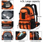 YANIMENGNU Traveling Backpack 40L Waterproof and Light Outdoor Hiking, Men’s and Women’s Camping Backpack