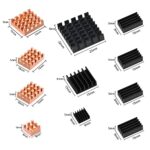 GeeekPi Orange Pi 5/5B/5 Plus Heatsinks with Thermal Conductive Adhesive Tape, 11PCS Aluminum Heatsinks for Orange Pi 5/5B 4GB/8GB/16GB/32GB and Orange Pi 5 Plus 4GB/8GB/16GB