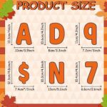 266 Pcs Letters Combo Pack Set Thanksgiving Fall Chalkboard Classroom Letters Orange Bulletin Board Letter and Number Accents for Home School Classroom Decor