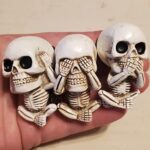 Skull Car Air Fresheners Vent Clips for Halloween Car Accessories Interior Decorations for Men Women Teens, Cute Goth Skeleton Decor Car Scents Truck Stuff, Funny Christmas Halloween Gifts for Dad Mom