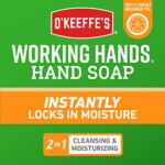 O’Keeffe’s Working Hands Moisturizing Hand Soap with Fresh Orange Oil, 12 oz Pump (Pack of 4)