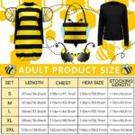 Janmercy Bee Costume Kit Halloween Bee Cosplay Costume Women Bee Costume Accessories Halloween Cosplay Party (2XL)