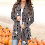 KOPLTYRFG Adult Plus Size Halloween Costume Women Corsette Halloween Costume Fall Cardigans Short Sleeved Cardigan For Women Hot Halloween Cardigan Lightweight Cardigans For Women Halloween Cardigan