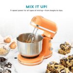 Delish by DASH Compact Stand Mixer, 3.5 Quart with Beaters & Dough Hooks Included – Orange