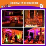 JMEXSUSS 600 LED Orange Lights Outdoor Waterproof, Orange Halloween Outdoor String Lights Plug in Orange Halloween Christmas Lights Indoor for Room Party House Tree Yard Halloween Decorations