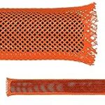 Electriduct 3/4″ PET Expandable Braid Sleeving Flexible Wire Mesh Sleeve – 25 Feet – Orange