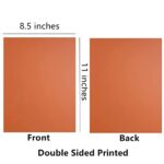 Hysiwen 20 Sheets Orange Cardstock 8.5 x 11 Inches, 250gsm/92 lb Thick Craft Paper for Making Cards, Invitations, Paper Crafts or Drawing