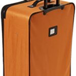 Rockland Journey Softside Upright Luggage Set, Expandable, Orange, 4-Piece (14/19/24/28)