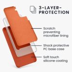 kwmobile Case Compatible with Samsung Galaxy S21 Case – TPU Silicone Phone Cover with Soft Finish – Rusty Orange