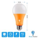 2 Pack BlueX LED A21 Orange Light Bulbs – 13W (100Watt Equivalent) – E26 Base Orange LED Orange Bulb, Party Decoration, Porch, Home Lighting, Holiday Lighting, Decorative Illumination Orange LED Bulb