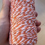 Twine String,328 Feet Christmas Twines Orange String Bakers String Rope Craft Making Knitting Butchers Twine DIY Wedding Decor Supply String Rope…