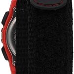 Timex Unisex T49956 Expedition Mid-Size Digital CAT Black/Red Fast Wrap Velcro Watch