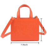 Vaeltaja protect black people women tote bag purse Fashion PU Leather Top Handle Crossbody Handbag Shoulder Bag Hat Set (orange)