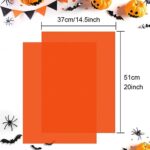 CHRORINE 60 Sheets Orange Tissue Paper Halloween Thanksgiving Tissue Paper Art Gift Wrapping Tissue Paper Bulk for DIY Crafts Decor Birthday Holiday Halloween Thanksgiving Party ? 20 x 14.5 inches?