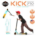 Madd Gear Kick Pro Scooter Complete – Stunt Scooter for Kids 6 Years and Up – Aircraft Grade Aluminum BMX Freestyle Trick Scooter – Best for Beginner to Intermediate Easy Assembly Teal Orange