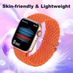 Compatible with Apple Watch Band 38mm 40mm 41mm for Women Men,Watch Band for iWatch Series 8 7 6 5 4 3 2 1 Ultra SE (Orange)