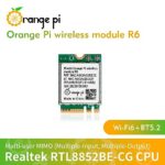 Orange Pi 5 Plus Wireless Module R6, PCIe WiFi 6 Wireless Card Bluetooth 5.2, Orange Pi Network Adapter for Orange Pi 5 Plus