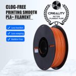 Creality PLA Filament Pro Orange,1.75mm 3D Printer Filament, Ender PLA + (Plus) Printing Filament, 1kg(2.2lbs)/Spool, Dimensional Accuracy ±0.03mm. Fit Most FDM Printer
