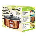 Brentwood SC-140C Slow Cooker Scallop Pattern, 4.5 Quart, Copper