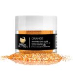 Orange BREW GLITTER Edible Glitter For Wine, Cocktails, Champagne, Drinks & Beverages | 4 Grams | KOSHER Certified | 100% Edible & Food Grade | Kosher Certified | Vegan, Gluten, Nut Free