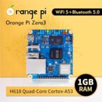 Orange Pi Zero 3 1GB LPDDR4 Allwinner H618 Quad-Core 64 Bit Single Board Computer with 16MB SPI Flash, Support WiFi and BT5.0, Development Board Computer Run Android 12 TV/Debian/Ubuntu(Zero3 1G)