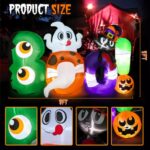 Meland Halloween Inflatables Outdoor Decorations – 8FT Halloween Blow Up Yard Decorations with Built-in LED Lights, Halloween Yard Inflatables for Outside Outdoor