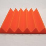 Foam Factory Inc 24 Pack Color Acoustic Foam Panel Studio Soundproofing Wedge Wall Tiles 12” X 12” X 2” (Orange)